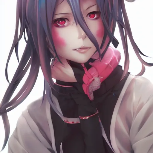 Image similar to anime portrait of Azami as an anime girl by Stanley Artgerm Lau, WLOP, Rossdraws, James Jean, Andrei Riabovitchev, Marc Simonetti, and Sakimichan, trending on artstation