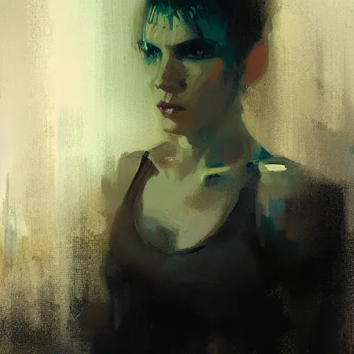 Image similar to portrait of rachael from bladerunner by jeremy mann