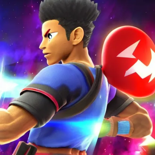 Image similar to etika as a playable character in super smash bros ultimate, Nintendo switch