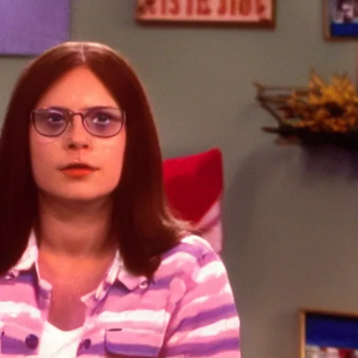 Prompt: A still of Meg Griffin from Family Guy in That 70's Show (1998)