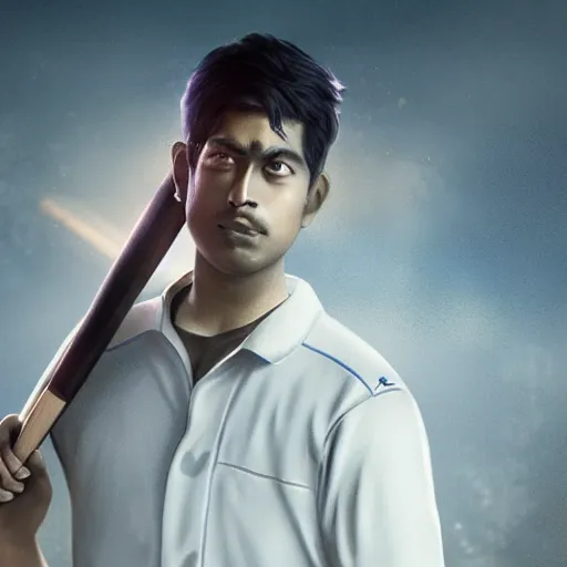 Image similar to shibu onu holding a baseball bat on his hand, cinematic lightning, 4 k, ultra detailed, trending on artstation, masterpiece, digital art.