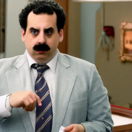 Image similar to jonah hill as borat in borat, 8k resolution, full HD, cinematic lighting, award winning, anatomically correct