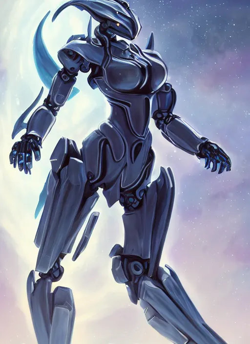 Image similar to cinematic goddess shot, cosmic sized perfectly proportioned stunning beautiful hot anthropomorphic robot mecha female dragon, in empty space, floating, nebula sized, larger than galaxies, holding onto a galaxy, silver armor, epic proportions, epic size, epic scale, digital art, furry art, macro art, dragon art, giantess art, warframe fanart, furaffinity, deviantart