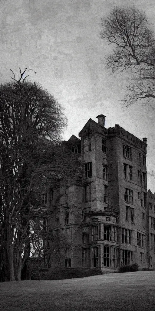 Prompt: Hill House, not sane, stood by itself against its hills, holding darkness within; it had stood so for eighty years and might stand for eighty more. Within, walls continued upright, bricks met neatly, floors were firm, and doors were sensibly shut; silence lay steadily against the wood and stone of Hill House, and whatever walked there, walked alone