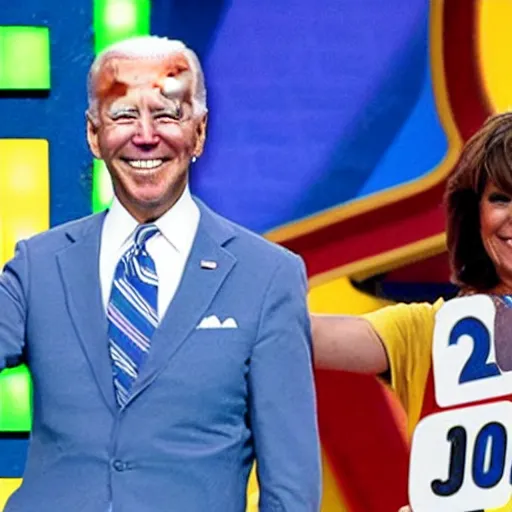 Image similar to Photographs of Joe Biden as a contestant on the Price is Right game show