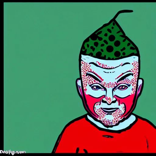 Image similar to pop art gollumn