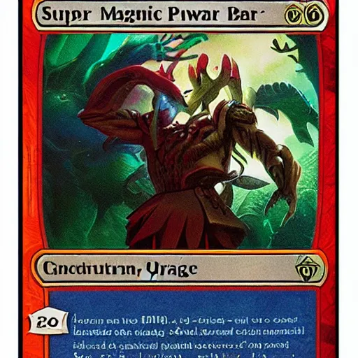 Prompt: super powerful rare magic card