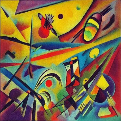 Prompt: “ dream in the dream, kandinsky ”