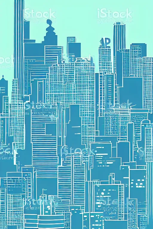 Prompt: a beautiful cityscape, 2d minimalist vector art, high contrast cyberpunk palette, hd phone wallpaper