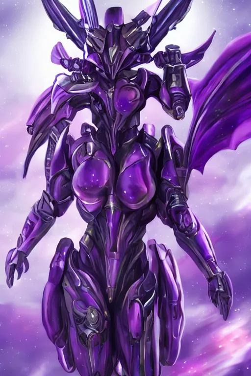 Prompt: galactic hyperdetailed elegant beautiful stunning giantess anthropomorphic sexy hot mecha female dragon goddess posing cute, purple body, sharp metal ears, sleek eyes, smooth purple skin, sleek purple armor, bigger than galaxy, epic proportions, epic scale, epic size, warframe fanart, furry, dragon art, goddess, giantess, furaffinity, octane