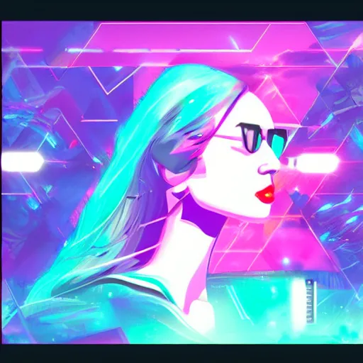 Image similar to diamond gem, epic retrowave art, trending on art station