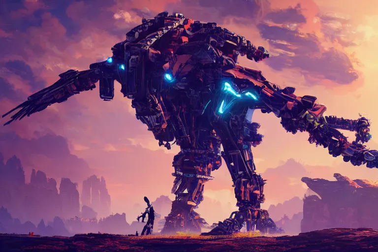 Image similar to sunwing machine mecanical creature robot of horizon forbidden west horizon zero dawn bioluminiscence global illumination ray tracing hdr fanart arstation by ian pesty and alena aenami artworks in 4 k