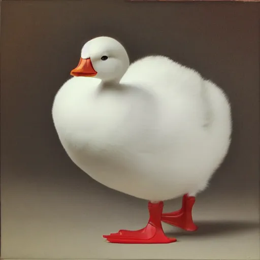 Image similar to realistic white duck portrait. studio photo. cute