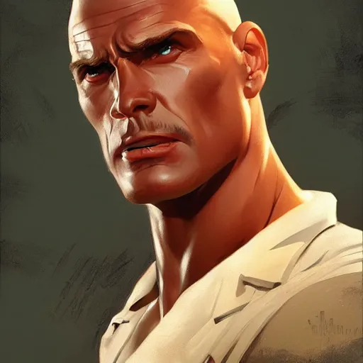 Image similar to doc savage, painted character portrait, highly detailed, digital painting, artstation, concept art, sharp focus, illustration, art by artgerm and greg rutkowski and alphonse mucha