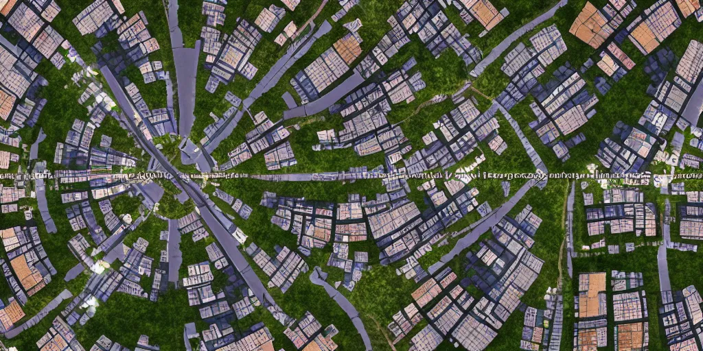 Image similar to Night view of suburb streets and residential apartment buildings in the distance. 3d spherical panorama with 360 viewing angle ready for virtual reality or vr. full equirectangular projection. low angle eye level view