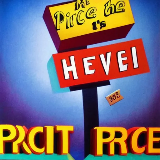 Prompt: ' the price is right ', in heaven, dreamy art