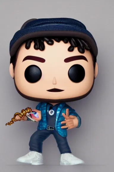 Image similar to “ very very intricate photorealistic photo of a hasan piker funko pop on a white background, award - winning details ”