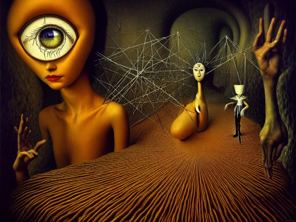 Image similar to highly detailed photo of consciousness, trending on deviantart, neo surrealism, sharp focus, 4 k, a lot of little details, octane, masterpiece, art by remedios varo