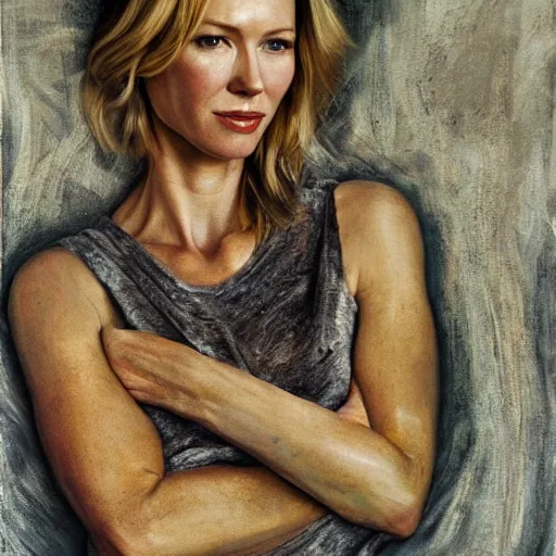 Prompt: high quality high detail painting by lucian freud, hd, portrait of naomi watts, photorealistic lighting