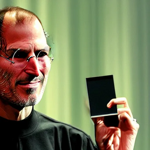 Image similar to Steve Jobs demos failed product iEyepatch (2007) HDR Getty