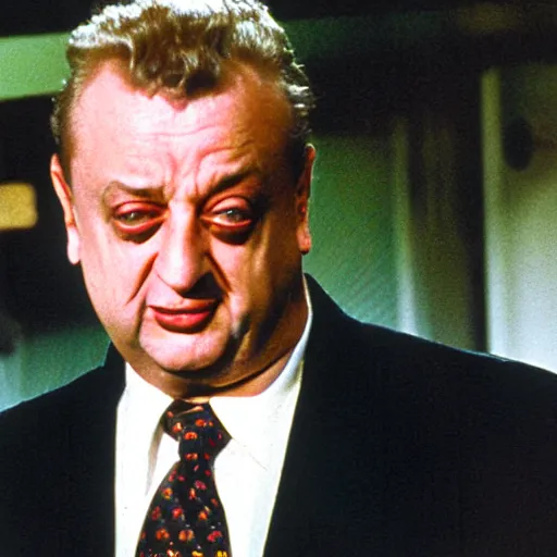 Image similar to rodney dangerfield, death metal