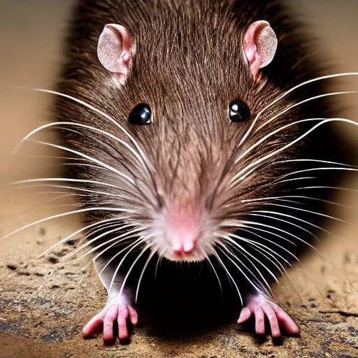 Image similar to 8 k uhd rats man stealth, half, cursed, sewer, animals, bizzare, weird, endangered, highly details content