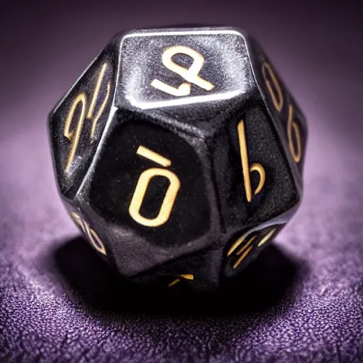 Image similar to d 2 0 with glowing runes, realistic photography, high detailed