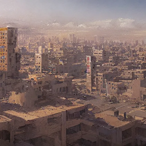 Image similar to the city of erbil by greg rutkowski