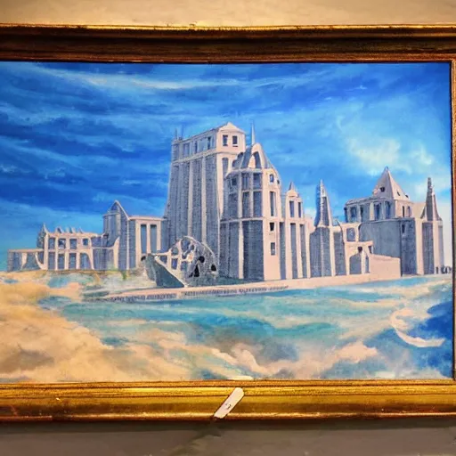 Prompt: painting of atlantis