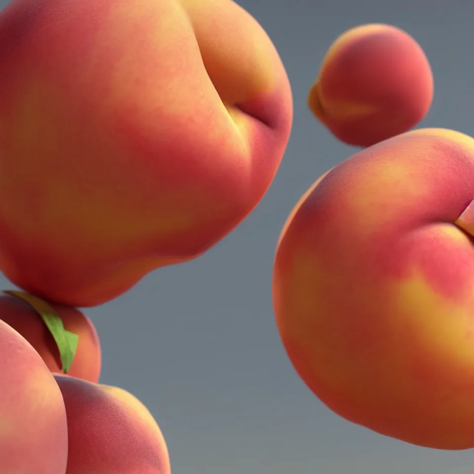 Image similar to An elegant juicy peach with a female human-like!!! body, if was made of pale human skin. Close-up, fairy fruit. Octane Render, Trending on artstation. Bokeh.