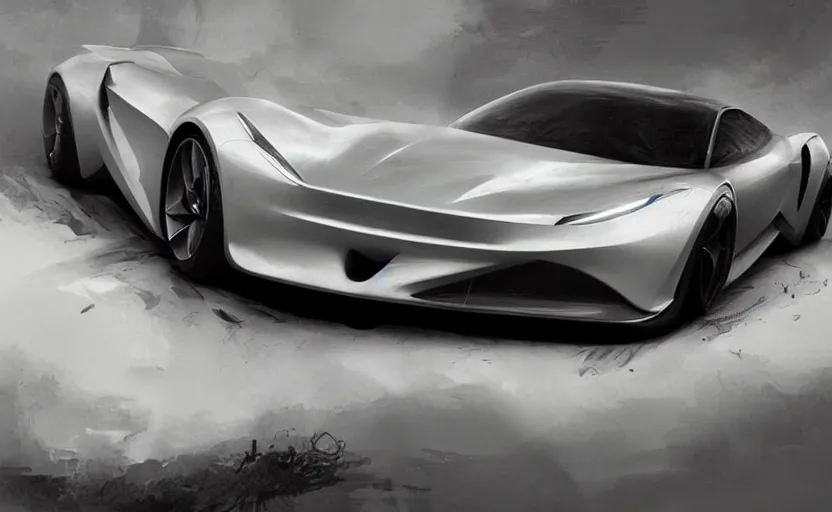 Image similar to concept car by ferrari, digital art, ultra realistic, ultra detailed, art by greg rutkowski