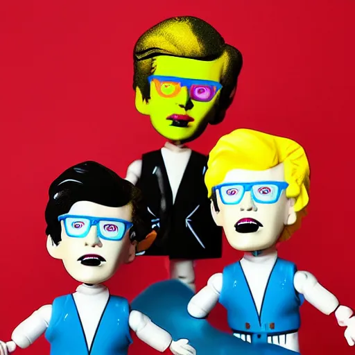 Image similar to andy warhol stop motion vinyl action figure, plastic, toy, butcher billy style