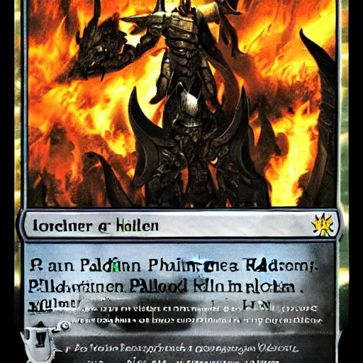 Prompt: Paladin in hell