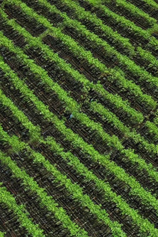 Prompt: vertical agriculture by Luc Schuiten, masterpiece, 4k, 8k