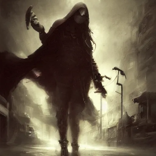 Image similar to a shadow follows me wherever i go by raymond swanland, highly detailed, dark tones