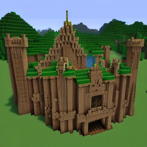 Image similar to minecraft castle