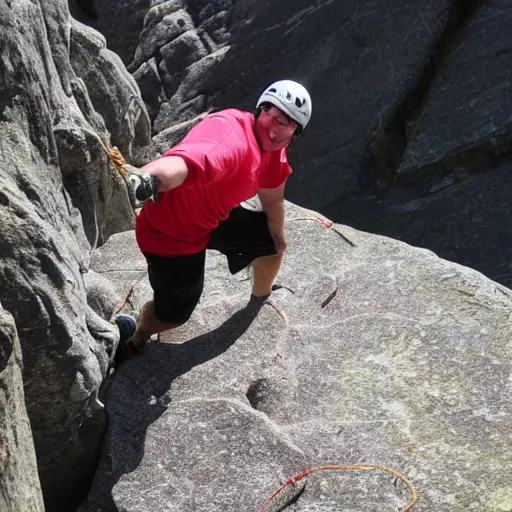Image similar to special Olympic rock climber