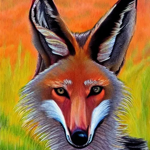 Image similar to Maned Wolf 🎨 🖌️