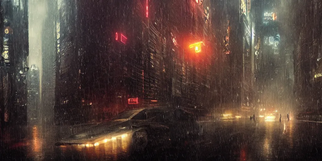 Image similar to blade runner city, by mobius,filmed,flying cars,raining at night,trending on ArtStation ,digital art, sharp focus,high quality