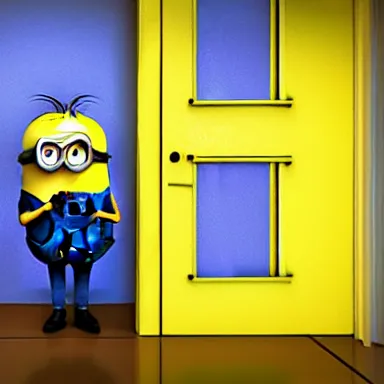 Prompt: minions in backrooms, backrooms, liminal space, creepy, real life photo, realistic