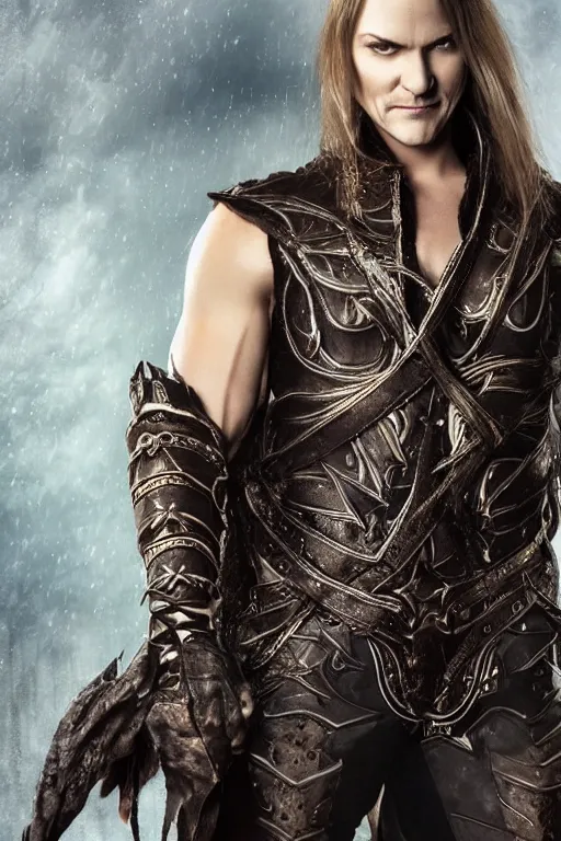 Image similar to nightwish, serene, Male Elven King, muscled, masculine