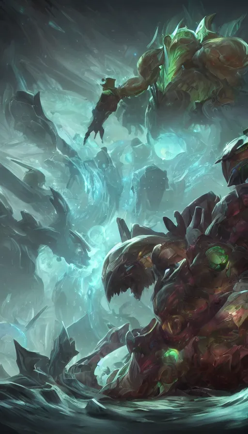 Image similar to The end of an organism, by League of Legends concept artists