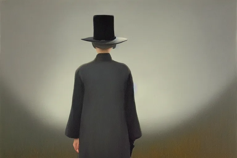 Image similar to young a woman with a raven - shaped hat artwork by tim eitel