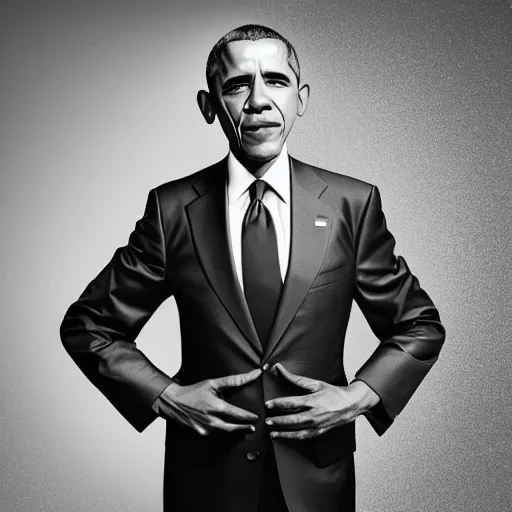 Image similar to a portrait of obama by clemens ascher, high quality, instagram, detailed, studio quality