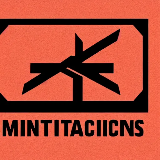 Image similar to a recursive logo for a militant corporation
