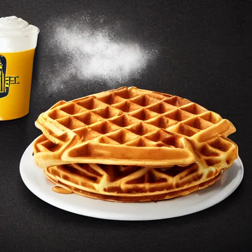 Image similar to wafflehouse professional advertising photography