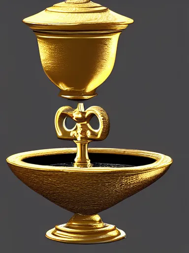 Prompt: a white dove holding a communion wafer. a golden cup water fountain. intricate, elegant, highly detailed, digital painting, artstation, concept art, sharp focus, illustration, by justin gerard and artgerm, 8 k