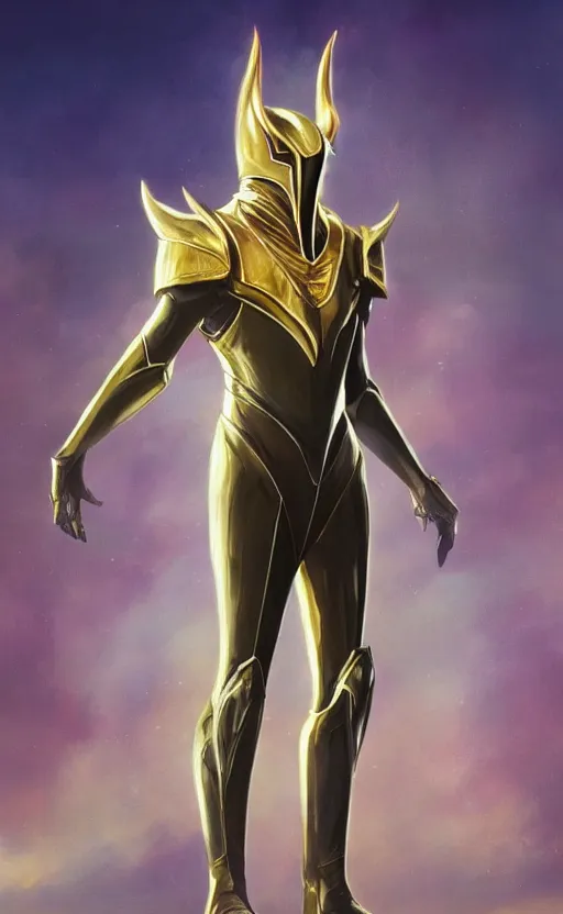 Prompt: sauron wearing a gold suit, elegant, digital painting, concept art, smooth, sharp focus, illustration, triadic chrome shading, iridescence, from starcraft by ruan jia and mandy jurgens and artgerm and william - adolphe bouguerea