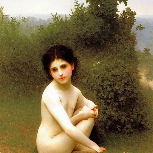 Prompt: Landscape, by William-Adolphe Bouguereau.