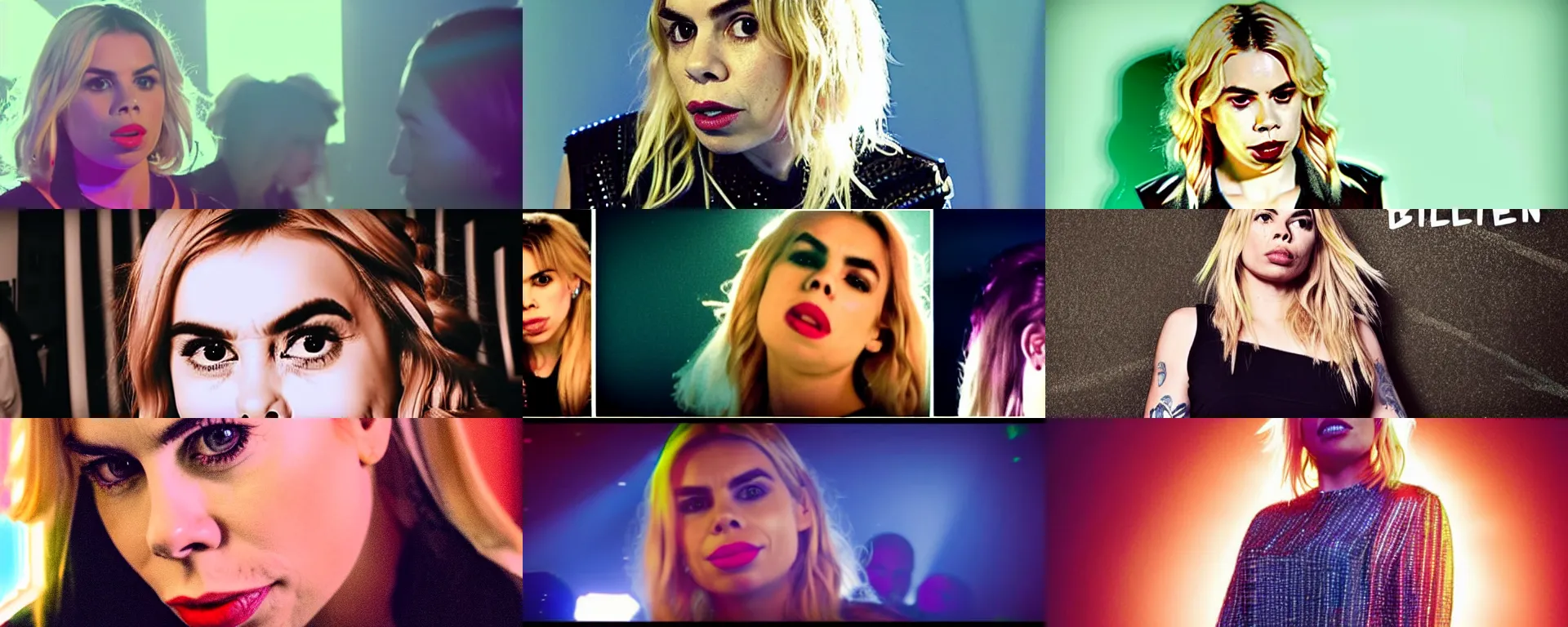 Prompt: 2 5 th anniversary music video still, billie piper -'day & night ( billie's version ) ', produced by stargate tor & mikkel, 2 0 2 5 popstar comeback single, choreography by jojo gomez, dancefloor, disco lights, nightclub, singer - songwriter, top 4 0